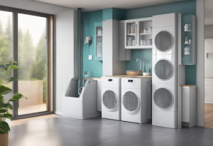 Electronic appliances inside a house